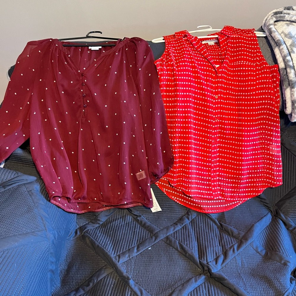 (2) NWT BUNDLE DEAL LIZ CLAIBORNE 2N1 SHIRTS SIZE MEDIUM